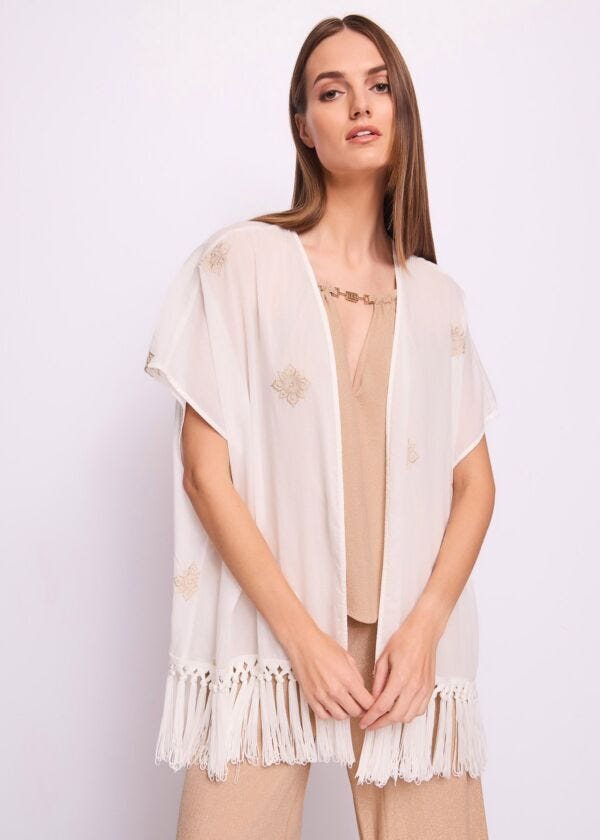 Women's cotton blouse with embroidery Gaudì Fashion