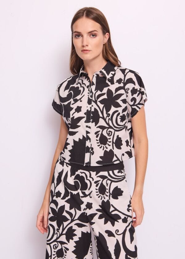 Chemise en coton imprimé pour femme Gaudì Fashion