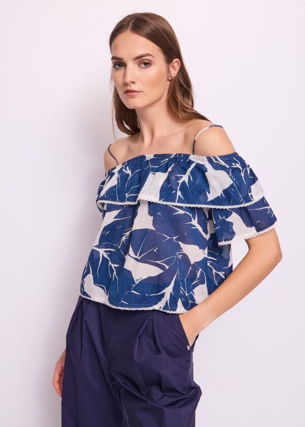 Top en coton imprimé pour femme Gaudì Fashion