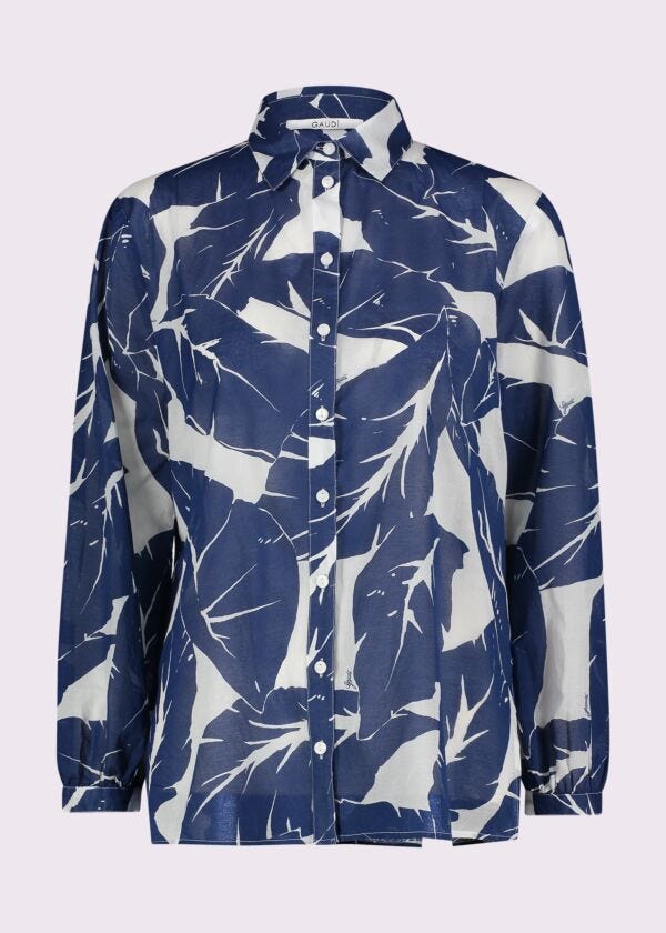 Women's printed cotton shirt