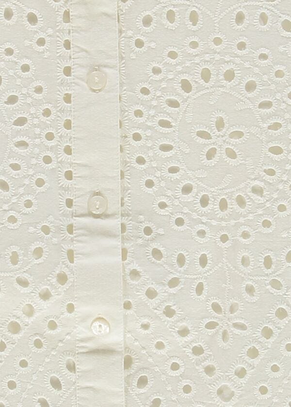 Women's cotton and lace shirt