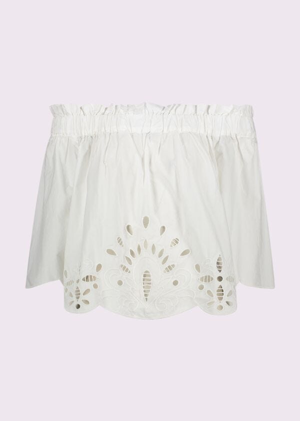 Women's white cotton top