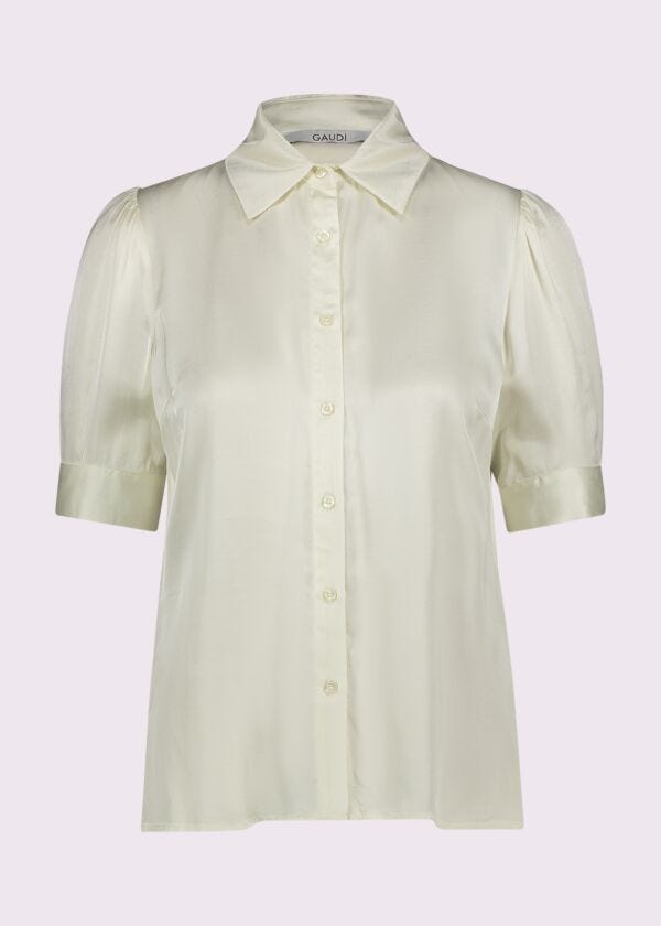 Women's white satin shirt Gaudì Fashion