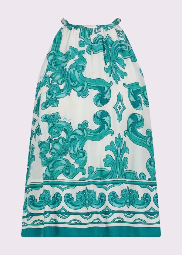 Women's printed crepe top