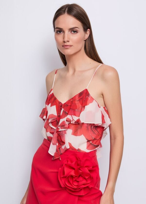 Women's printed georgette top Gaudì Fashion