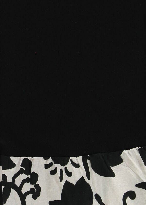 T-shirt noir en coton pour femme