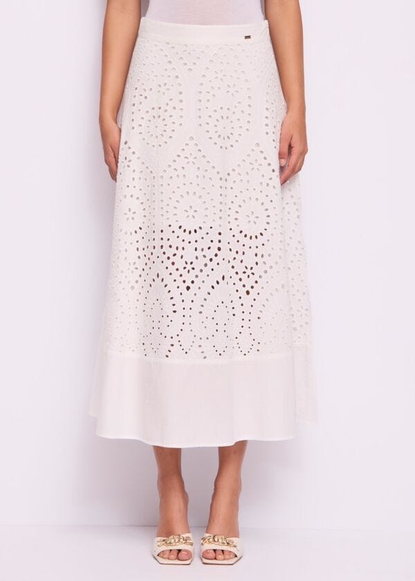 Black cotton and lace skirt Gaudì Fashion