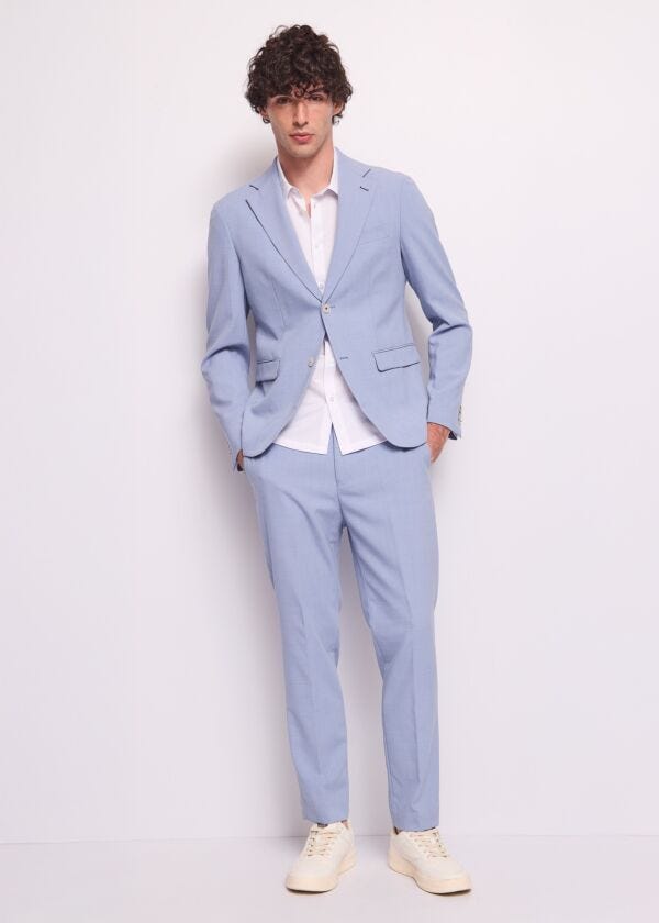 Men's light blue suit Gaudì Homem
