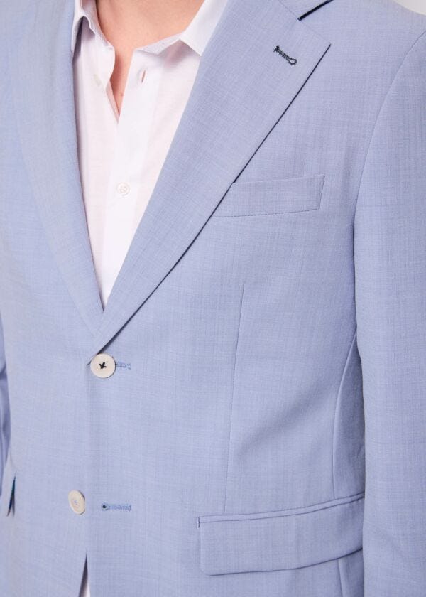 Men's light blue suit
