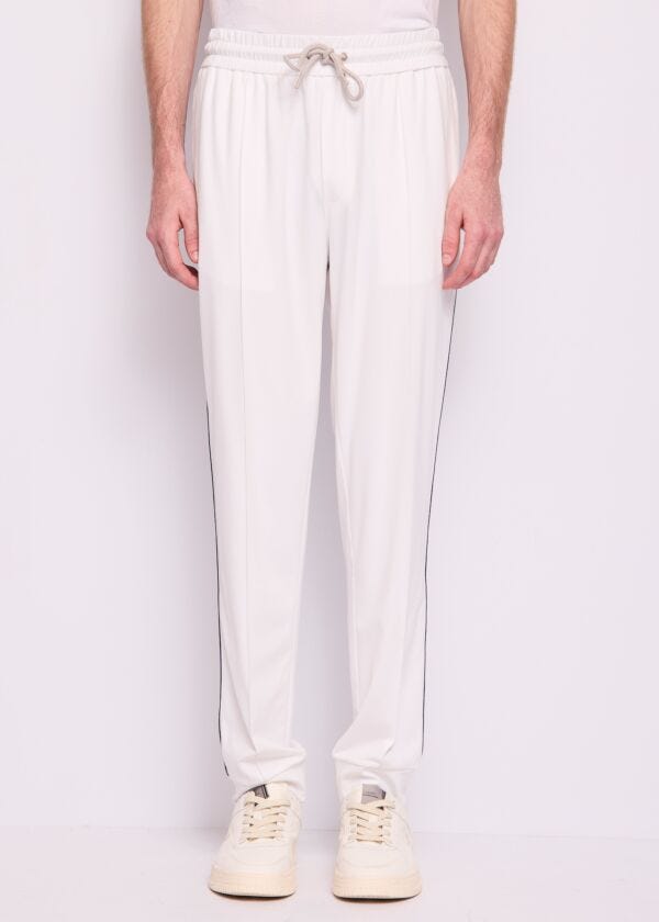 Pantaloni jogging bianchi in felpa Gaudì Uomo