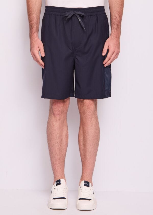 Men's blue cargo shorts