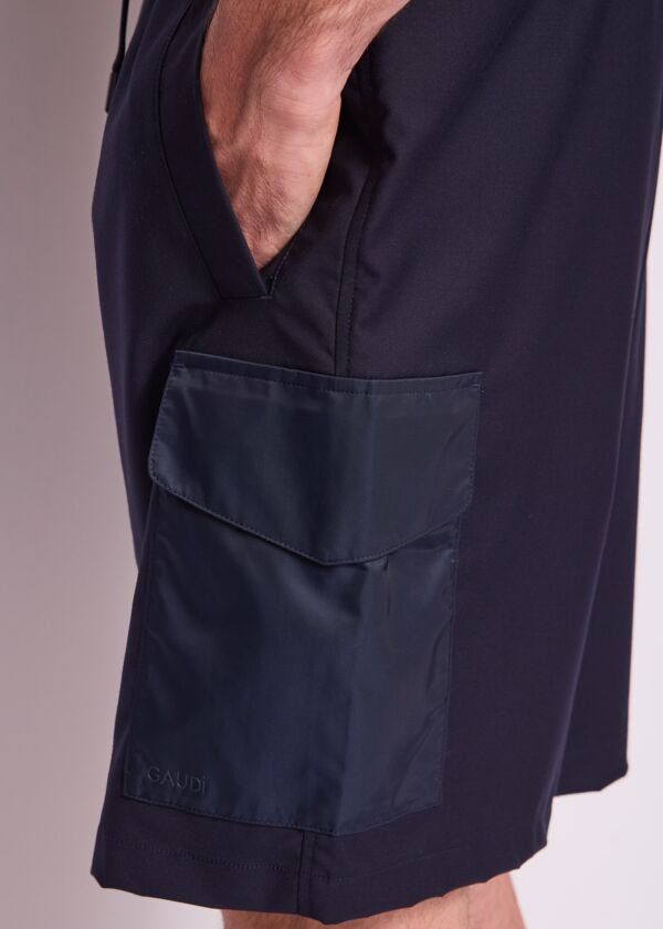 Shorts blu cargo da uomo Gaudì Uomo