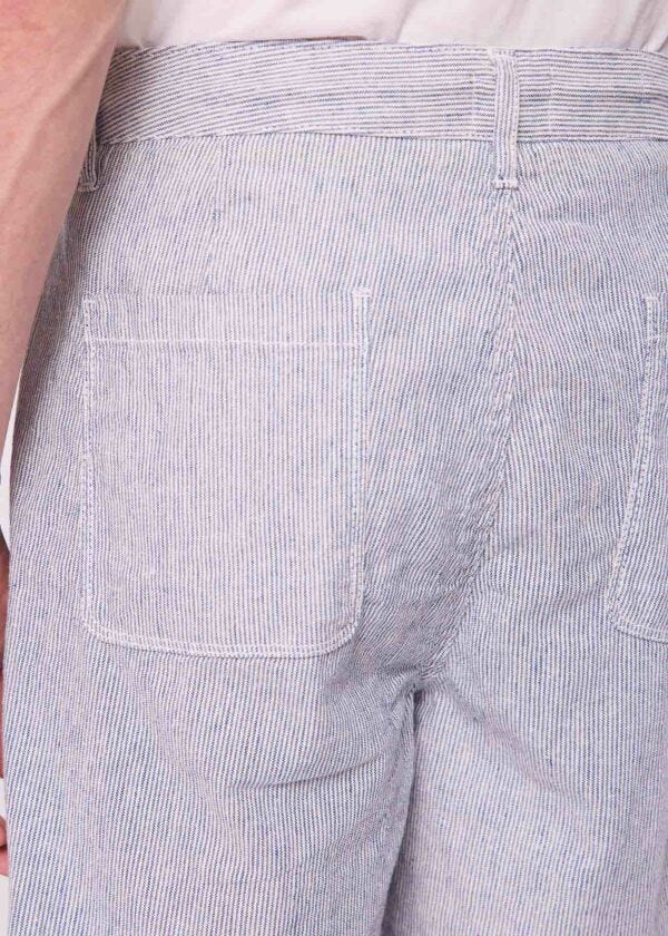 Shorts da uomo in lino e cotone