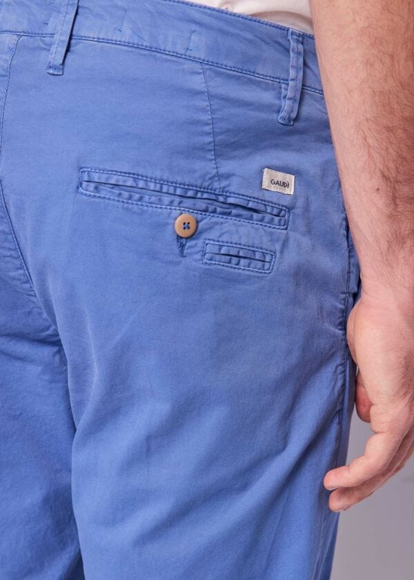 Men's blue cotton trousers