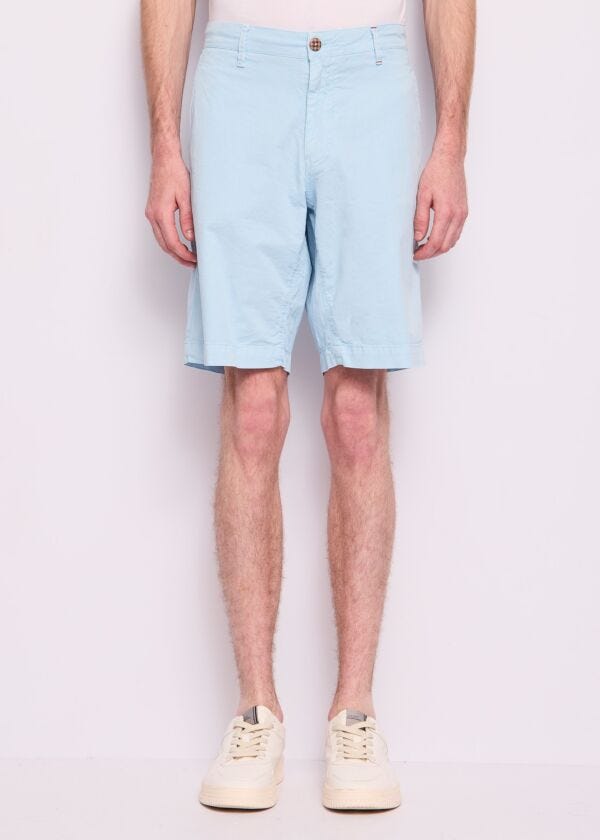 Men's light blue cotton Bermuda shorts Gaudì Homem