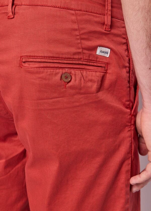 Men's printed cotton Bermuda shorts
