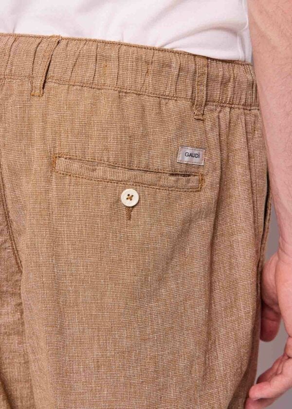 Pantaloni da uomo in lino e cotone