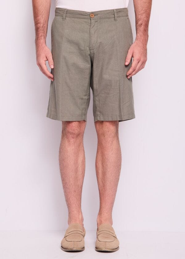 Men’s linen and cotton Bermuda shorts Gaudì Homem