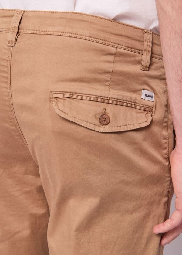 Men's brown cotton trousers