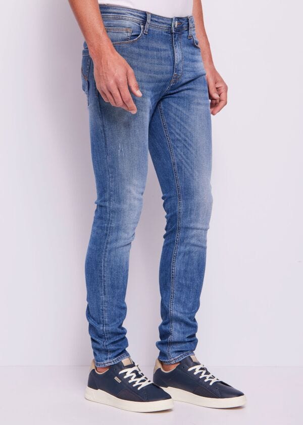 Jeans uomo skinny in cotone used
