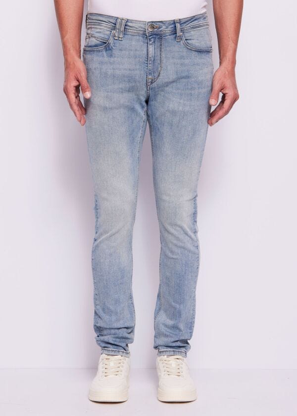 Men's slim worn-effect cotton jeans Gaudì Man