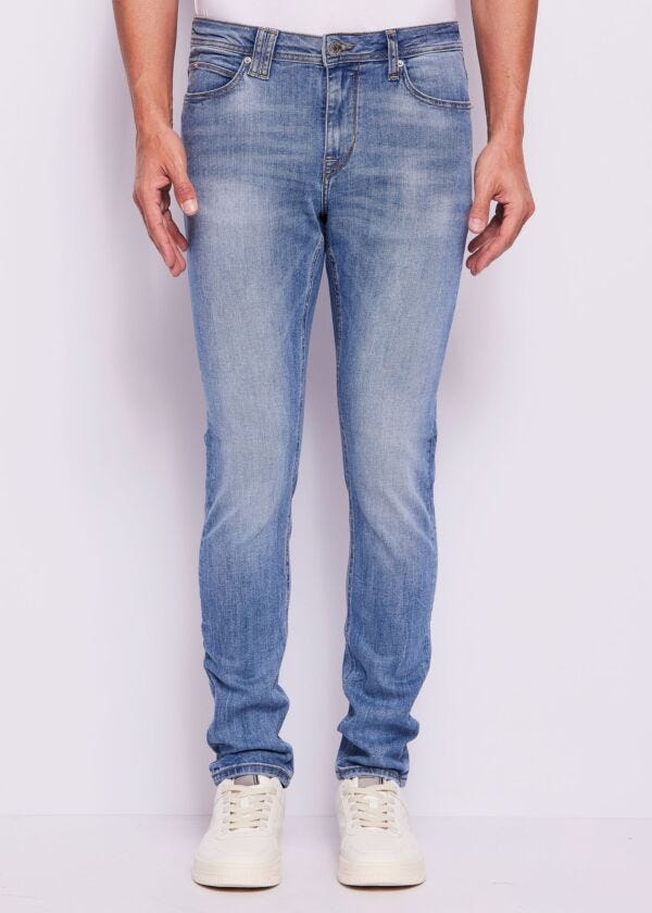 Men's slim worn-effect cotton jeans Gaudì Man