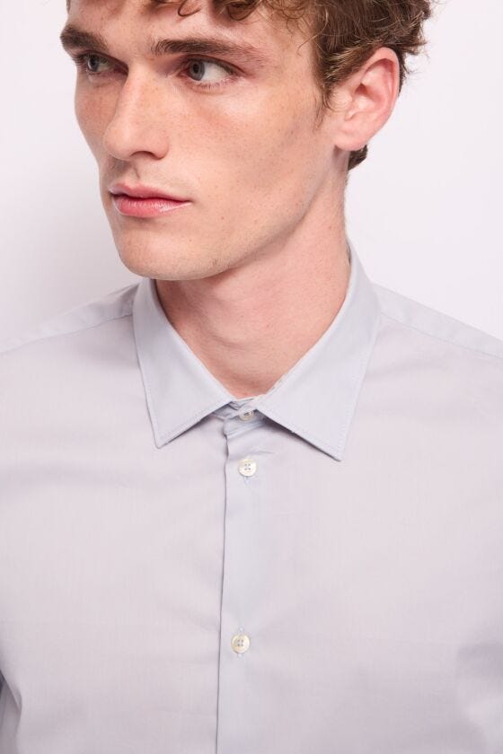 Camicia da uomo in misto cotone