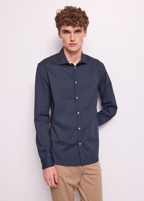 Men's blue cotton shirt Gaudì Uomo