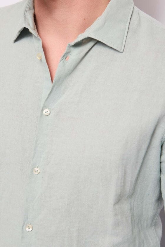 Men’s linen and cotton shirt