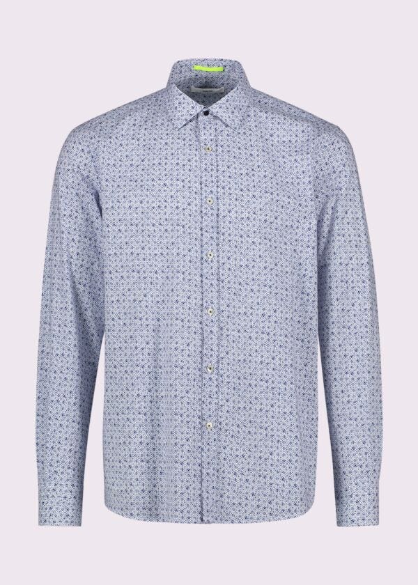 Camicia da uomo in cotone stampato