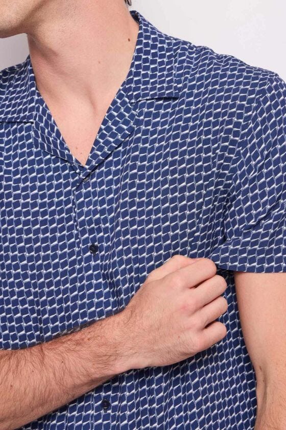 Camicia da uomo con stampa