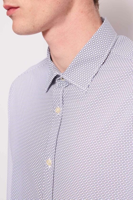 Camicia da uomo in nylon stampato