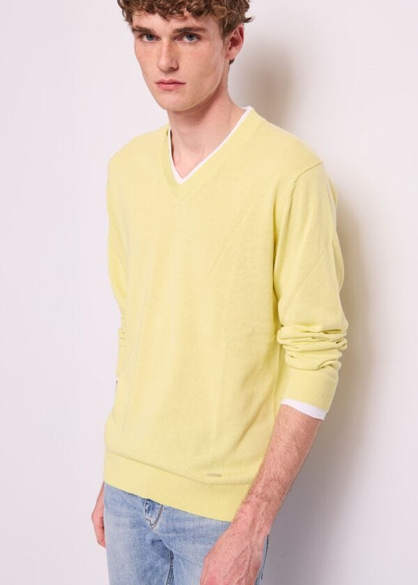 Maglia da uomo gialla in cotone Gaudì Uomo