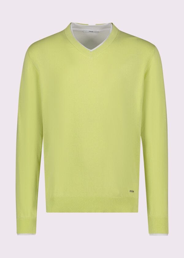 Maglia da uomo gialla in cotone