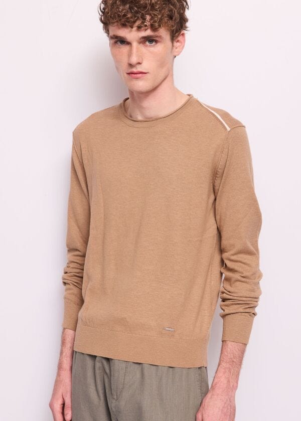 Pull marron en coton pour homme Gaudì Homme