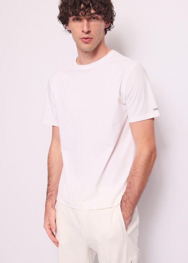 T-shirt blanc en nylon pour homme Gaudì Homme