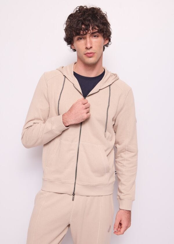 Men's beige cotton sweatshirt Gaudì Homem
