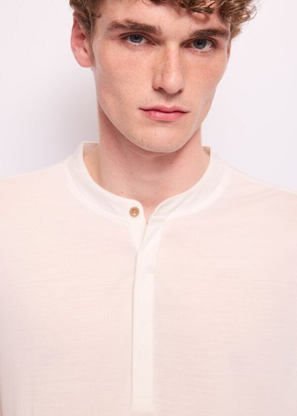 T-shirt blanc en jersey pour homme