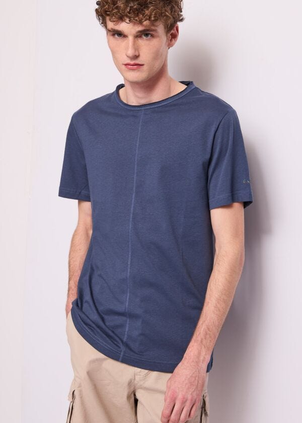 T-shirt bleu en coton pour homme Gaudì Homme