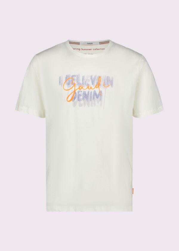 T-shirt blanc en coton pour homme