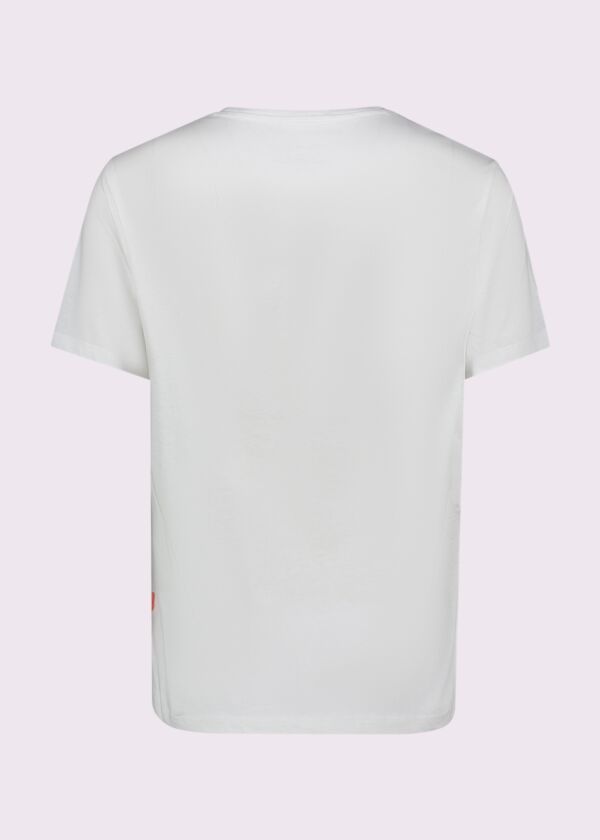 T-shirt bianca da uomo in cotone