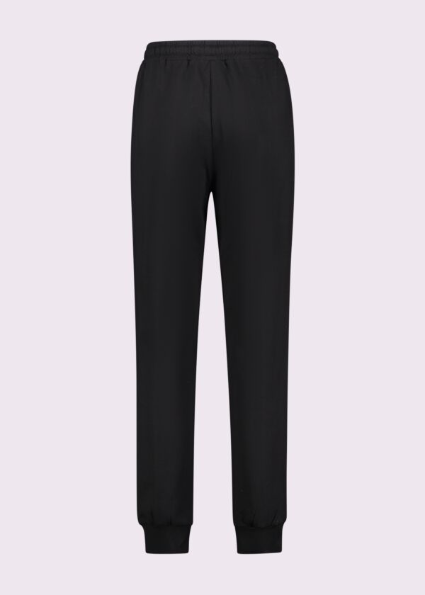 Black cotton joggers