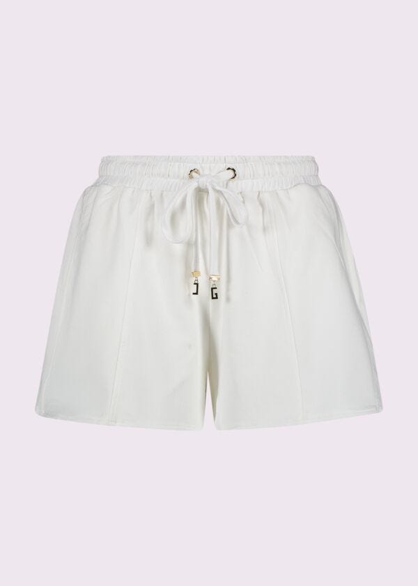 White cotton fleece shorts Gaudì Jeans