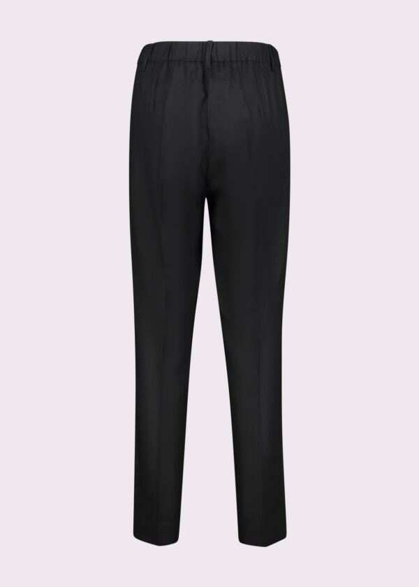 Pantalon noir en lin pour femme