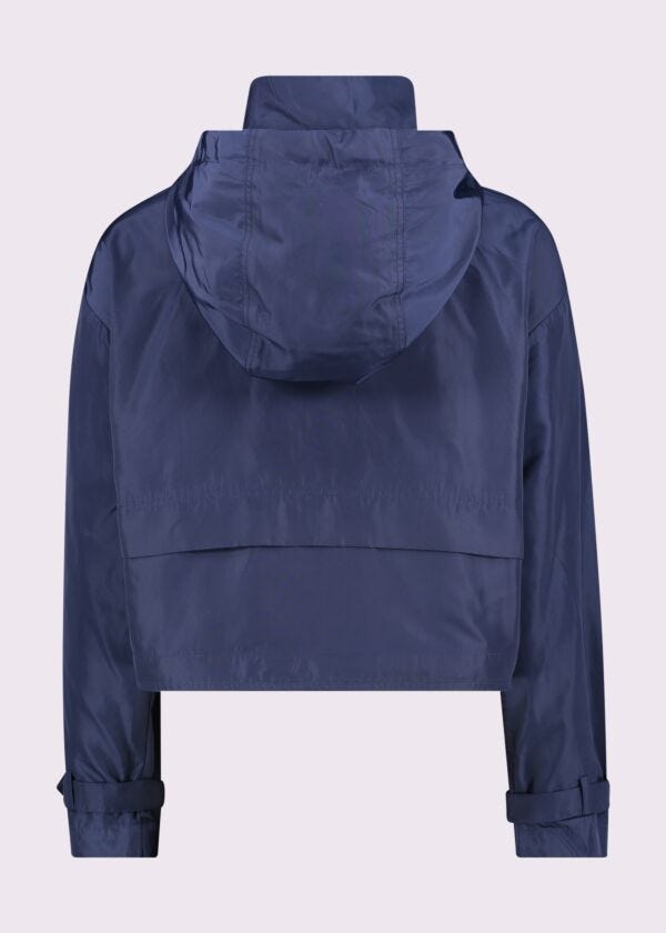 Giacca donna blu con cappuccio