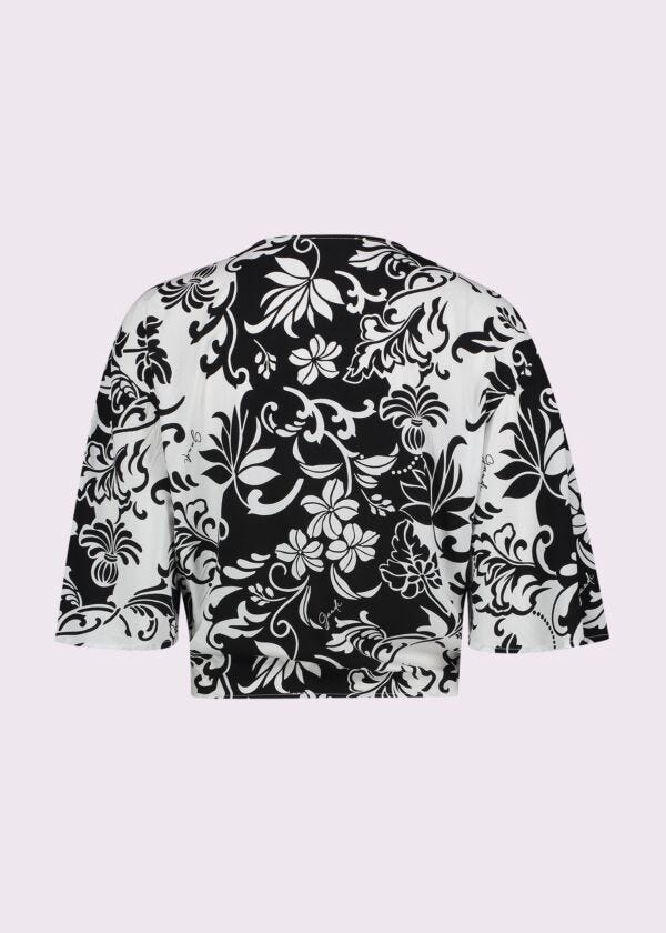 Women's printed muslin blouse
