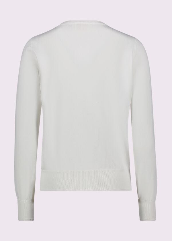 Women's white jumper with logo