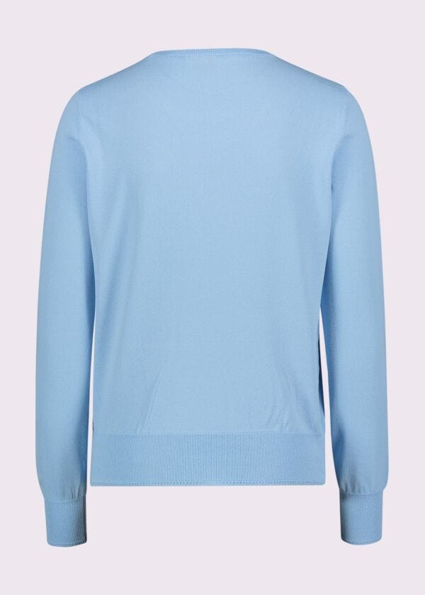 Pull bleu avec logo pour femme