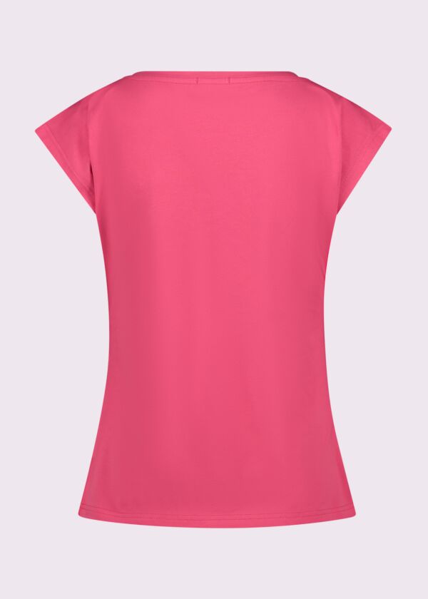 Women's pink cotton T-shirt
