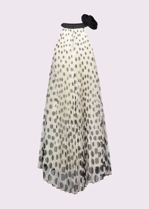 Women's printed chiffon dress